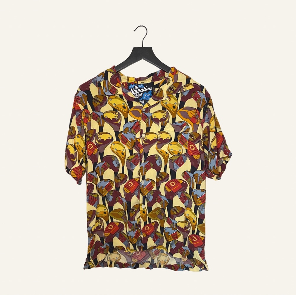 Rowdy Gentlemen, "Morning Wood" Brown Collared Button-Up